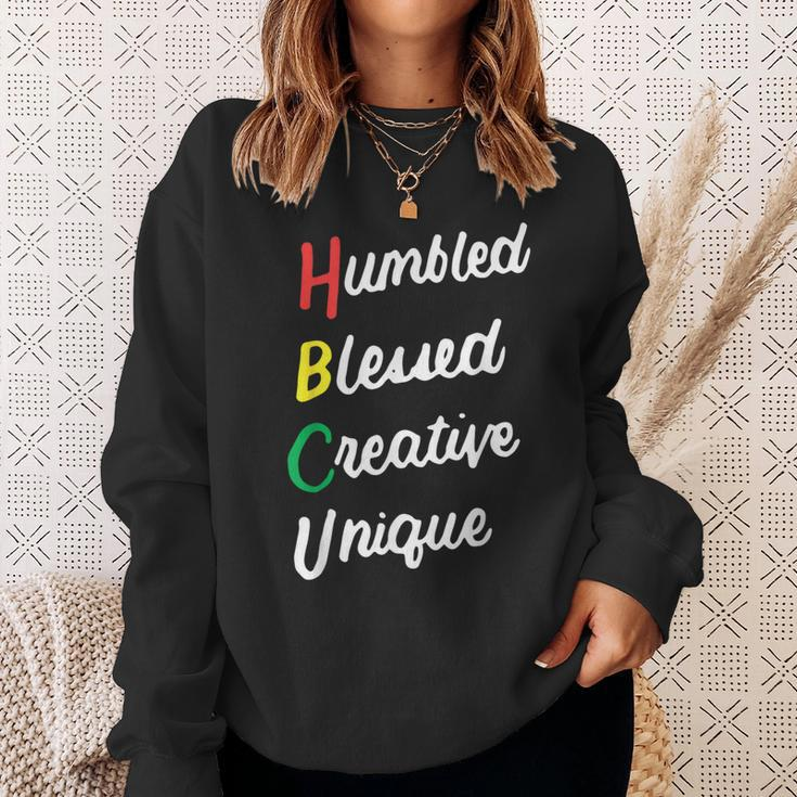 Hbcu African Humbled Blessed Creative Unique Black Pride Sweatshirt Gifts for Her