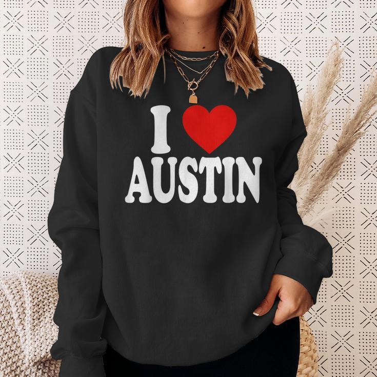 I Heart Love Austin Sweatshirt Gifts for Her