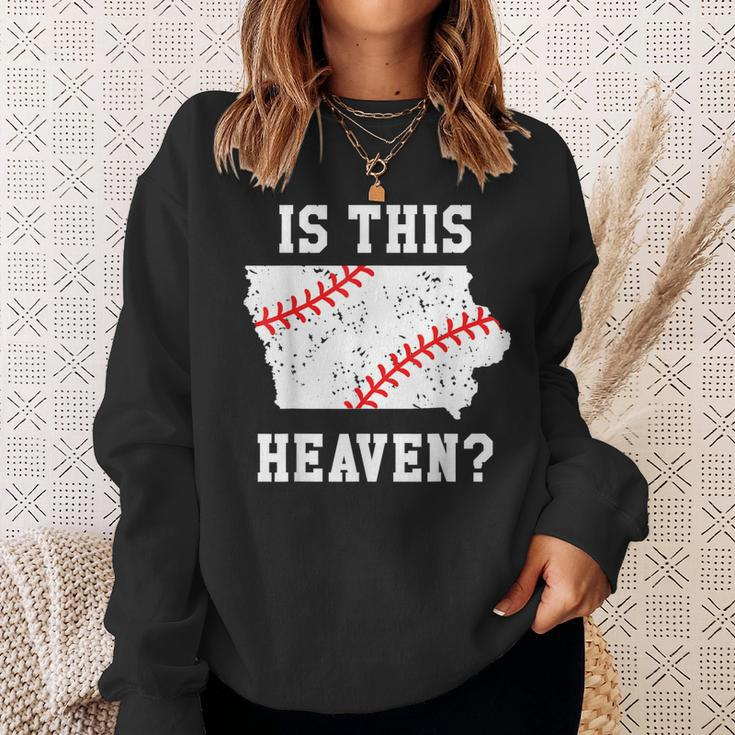 Is This Heaven Iowa Baseball FieldPlay Ball Sweatshirt Gifts for Her