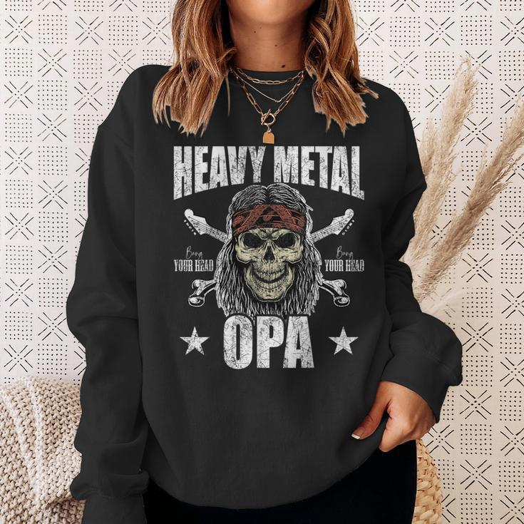 Heavy Metal Grandpa Grossvater Bester Metal Grandpa Sweatshirt Geschenke für Sie