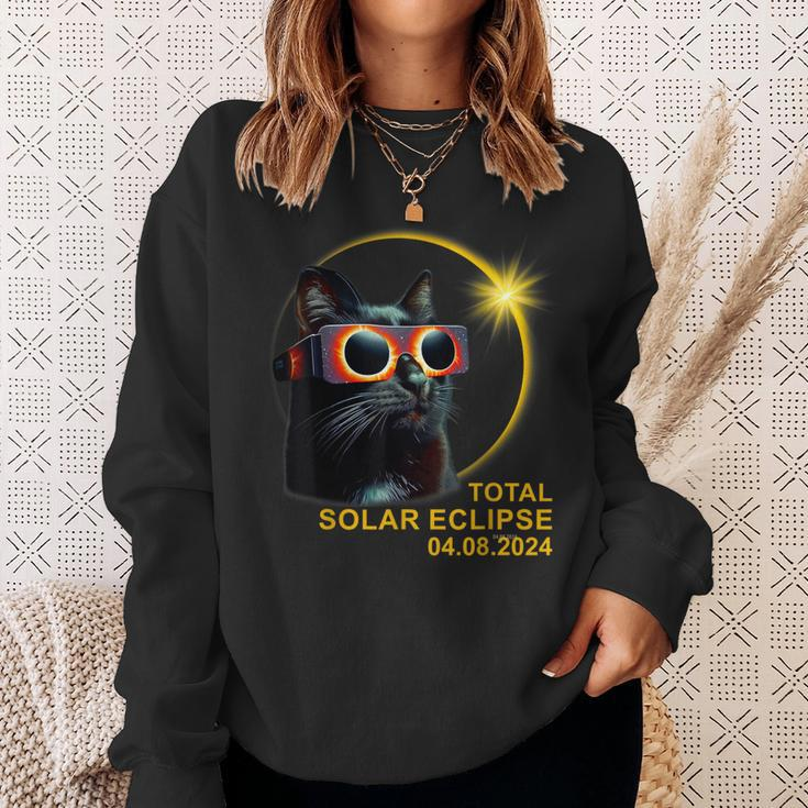 Hello Darkness My Friend Solar Eclipse April 8 2024 Sweatshirt Gifts for Her