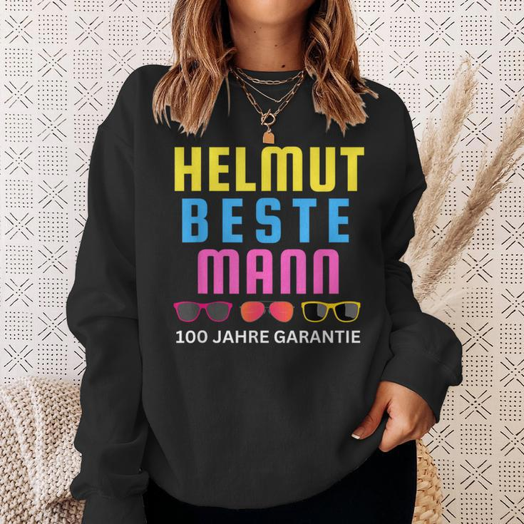 Helmut Beste Mann 100 Jahre Garantie Mallorca Party Schwarz Sweatshirt Geschenke für Sie