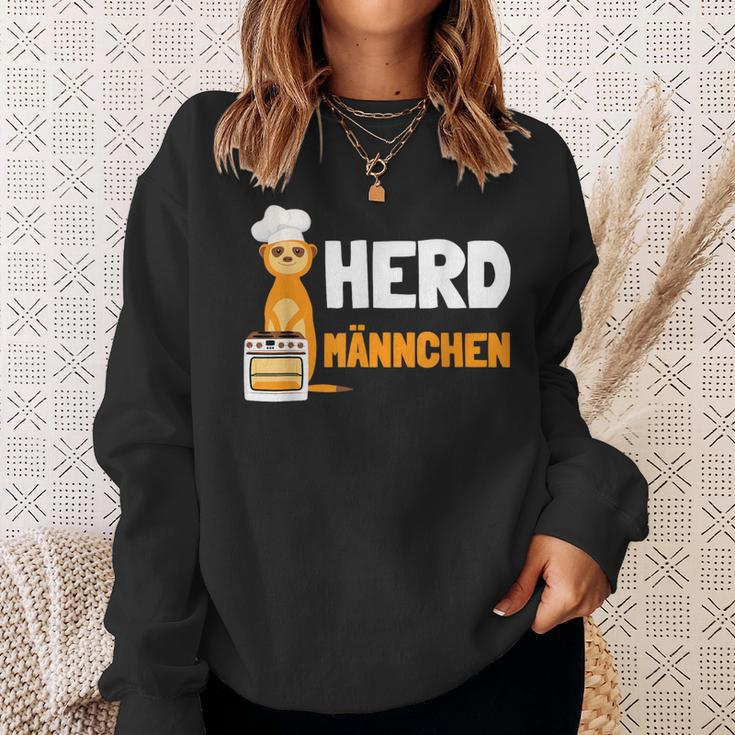 Herdmännchen I Chef Herd Meerkat With Chef's Hat Sweatshirt Geschenke für Sie