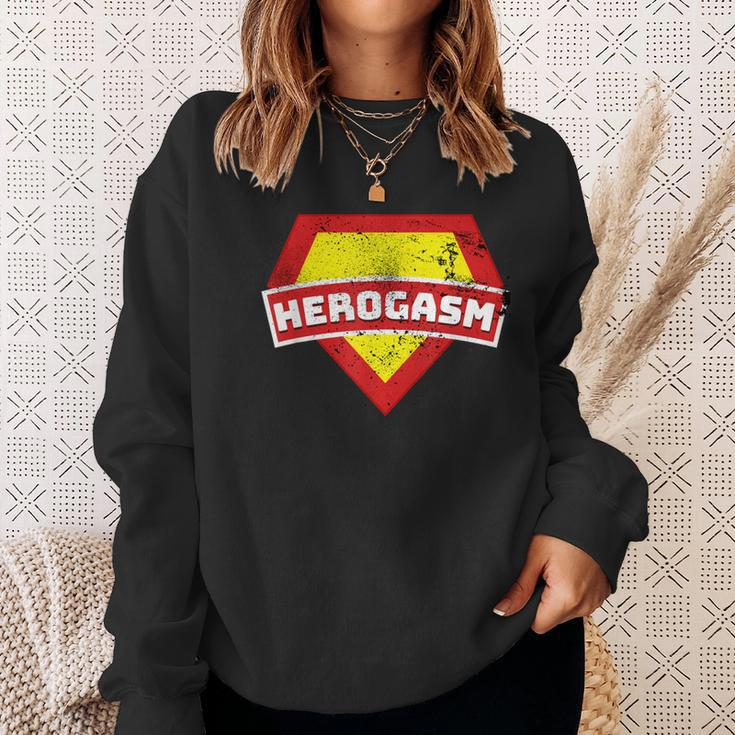 Herogasm SuperheroVintage Sweatshirt Gifts for Her