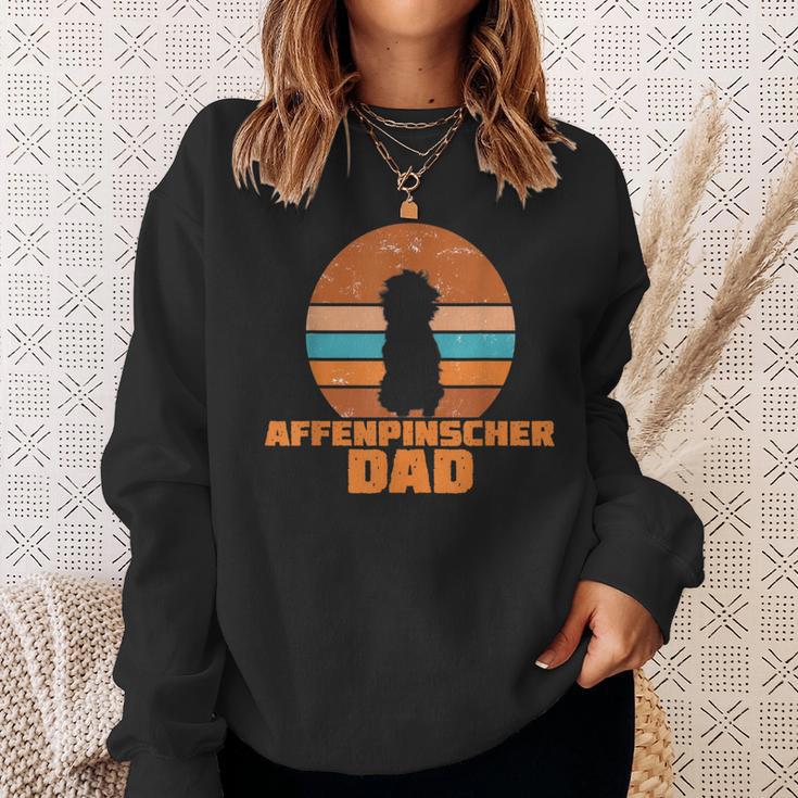 Herren Affenpinscher Dad Papaintage Hund Hunde Pfote Pfoten Sweatshirt Geschenke für Sie