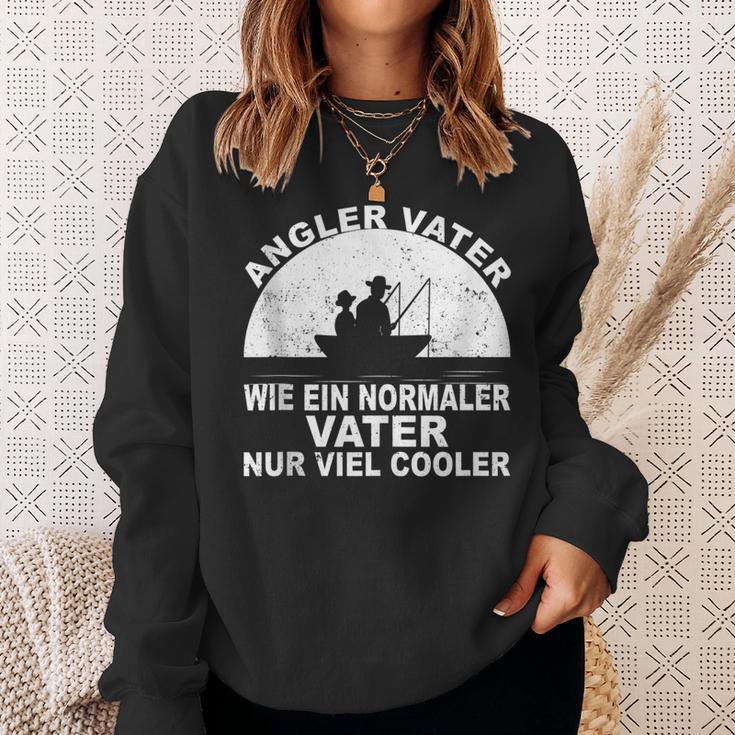 Herren Fischen Angeln Fischer Papa Anglerater Sonnenuntergang Sweatshirt Geschenke für Sie