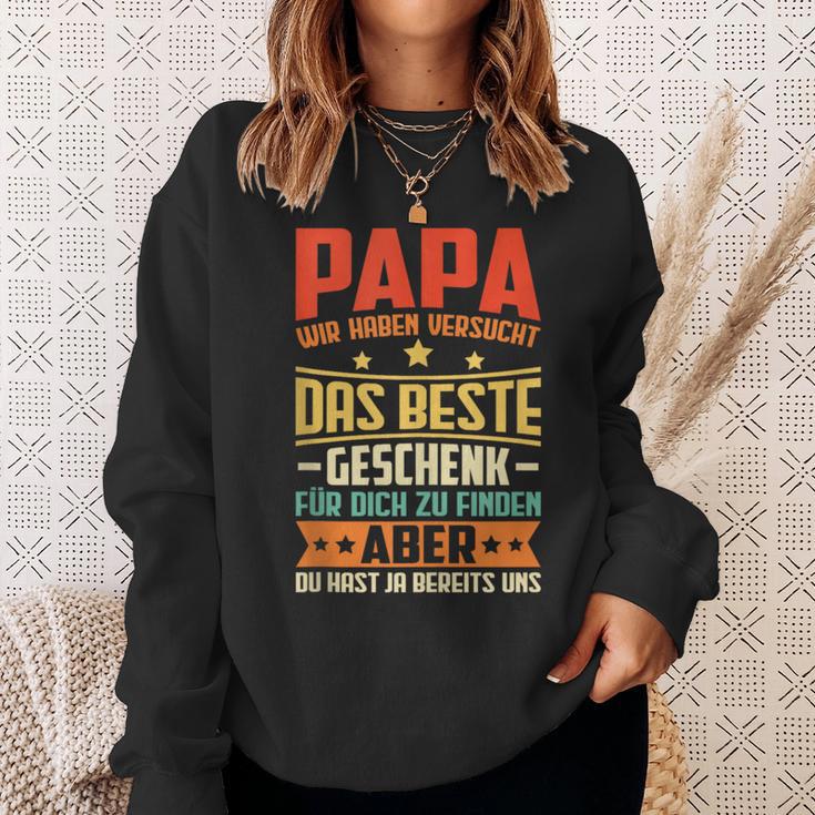 Herren Papa Undater Geschenk Lustiger Spruch Herrenatertag Sweatshirt Geschenke für Sie