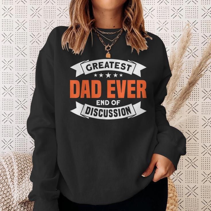 Herrenater Bester Papa Ever Ende Der Diskussion Papa Sweatshirt Geschenke für Sie