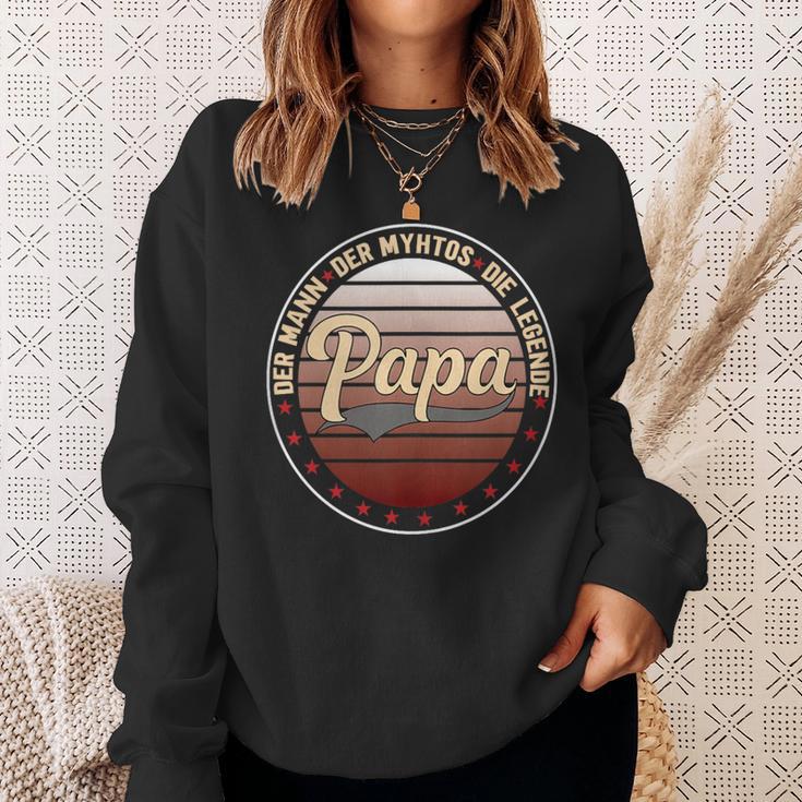 Herrenaterintage Geschenk Der Mann Der Mythos Die Legende Papa Sweatshirt Geschenke für Sie