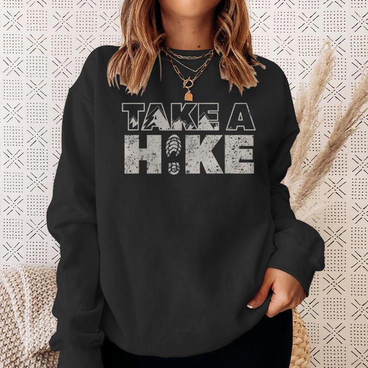 Take A Hike Vintage Outdoor Mountain Hiking Sweatshirt Gifts for Her