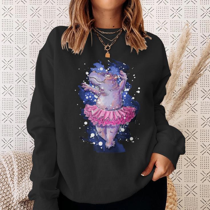 Hippopotamus Hippopotamus Ballet Hippopotamus Fan Sweatshirt Geschenke für Sie