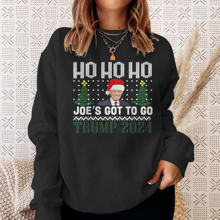 Ho Ho Ho Joe's Got To Go Trump 2024 Ugly Sweater Christmas Sweatshirt Gifts for Her