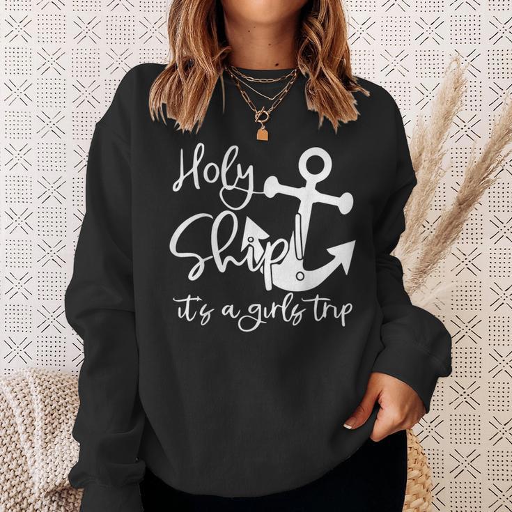 Holy Ship It's A Family Trip Sweatshirt Gifts for Her