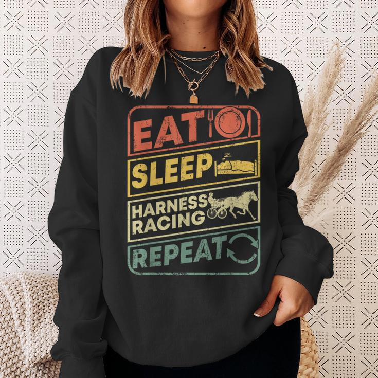 Horse Rider Harness Racing Apparel Retro Vintage Equitation Sweatshirt Gifts for Her
