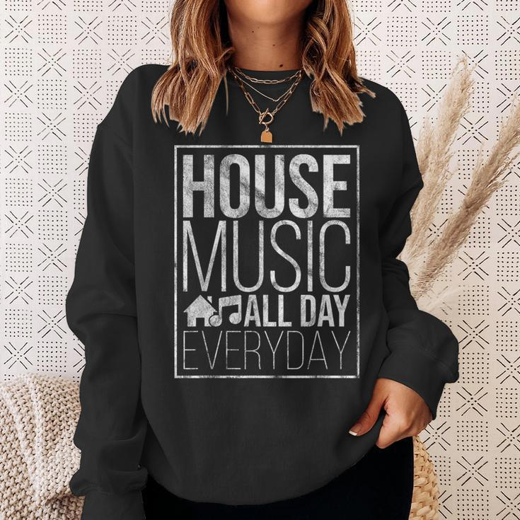 House Music Lover Quote Edm Rave Festival Dj Sweatshirt Gifts for Her