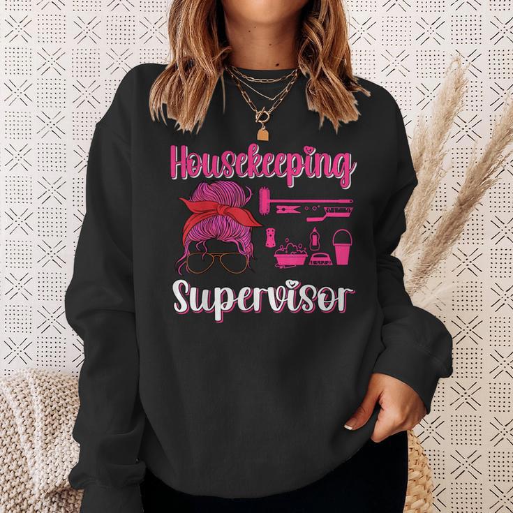 Housekeeping Supervisor Maid Household Cleaning Lady Sweatshirt Gifts for Her