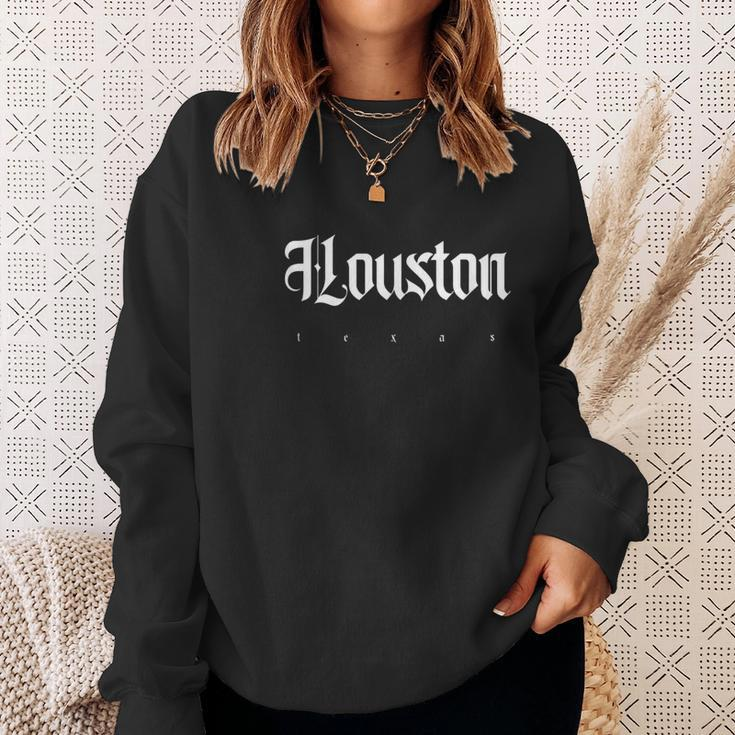Houston Texas Novelty Sweatshirt Gifts for Her