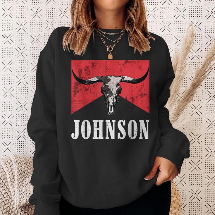 Howdy Cojo Western Style Team Johnson Family Reunion Sweatshirt Gifts for Her