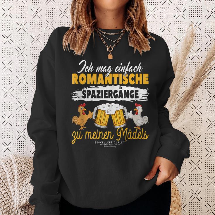 Hühner Papa Gartenhühner Spaziergänge Zu Meinen Mädels Bier Sweatshirt Geschenke für Sie