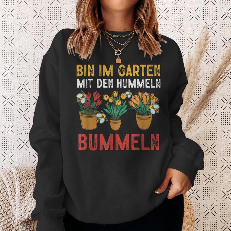 With Hummeln Bin Im Garten Sweatshirt Geschenke für Sie