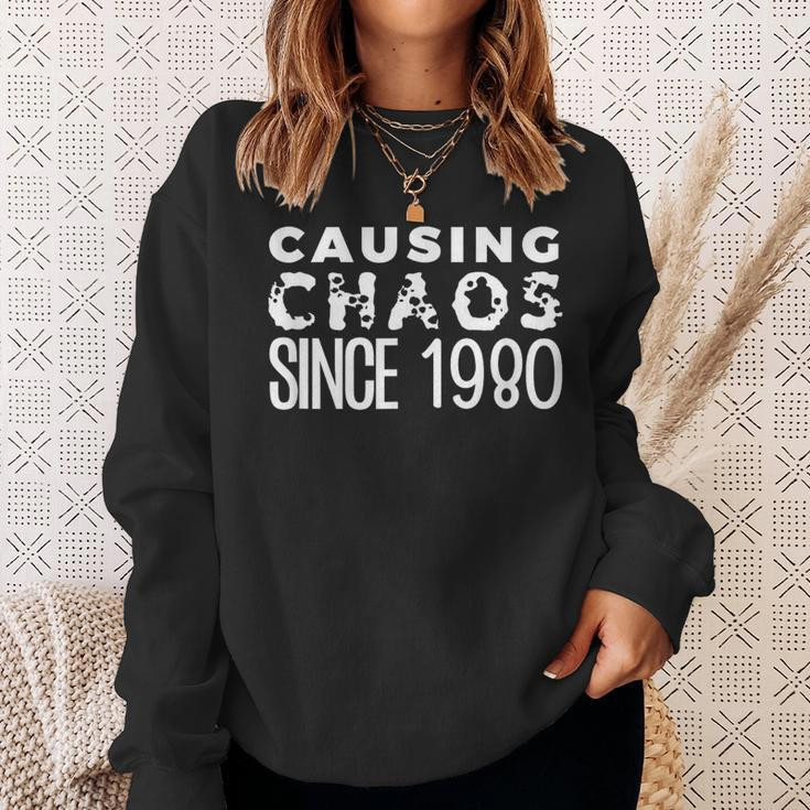 Humor 1980 44 Years Old Bday 44Th Birthday Women Sweatshirt Gifts for Her