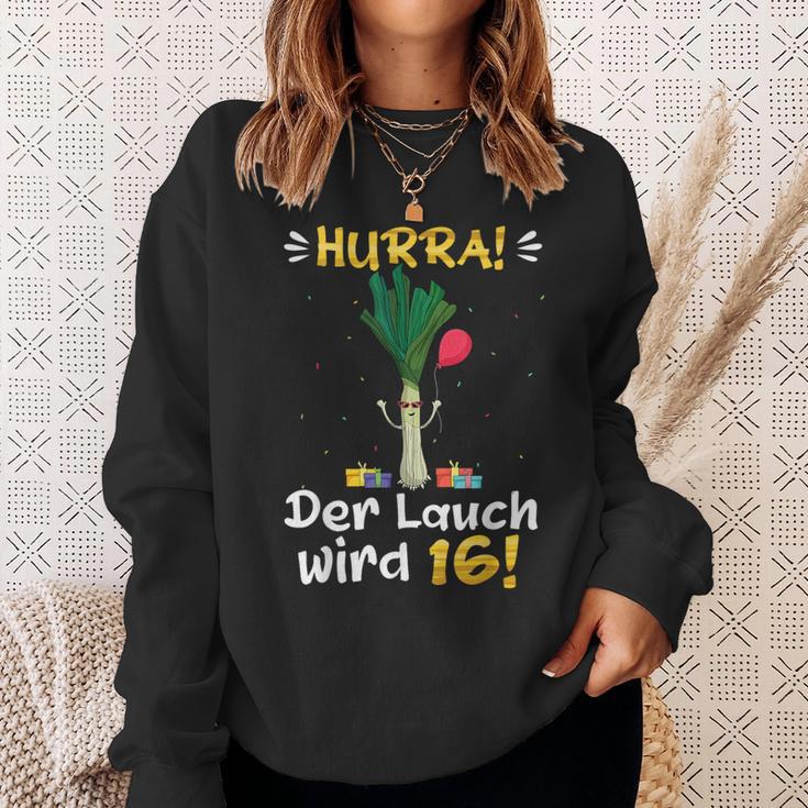 Hurra Der Lauch Wird 16 Boy 16Th Birthday Sweatshirt Geschenke für Sie