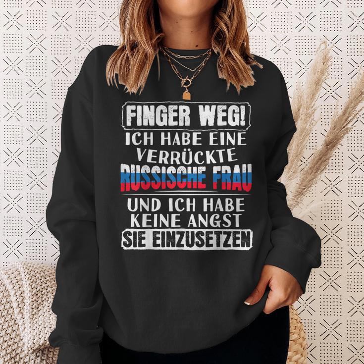 Husband Russin Ich Habe Eineerrückte Russische Frau Sweatshirt Geschenke für Sie