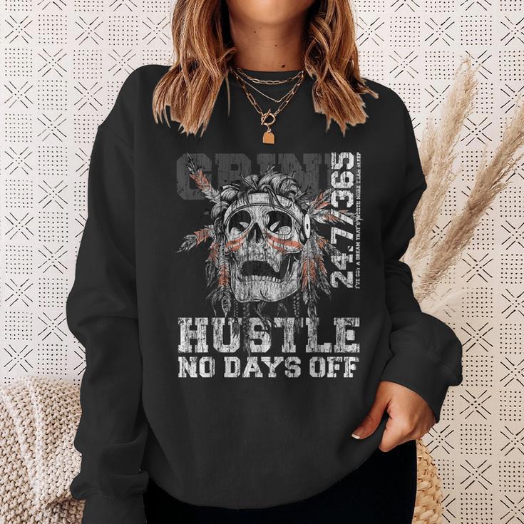 Hustle No Days Off Hustle Hard Hustle 247 Tribe Gang Sweatshirt Gifts for Her