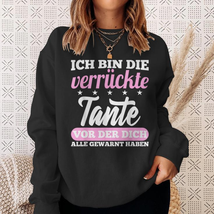 Ich Bin Die Verrückte Tante Vor Die Dich Alle Gewarnt Haben Sweatshirt Geschenke für Sie