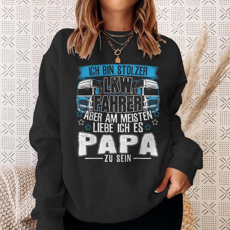 Ich Bin Ein Lkw Driver Und Papa Sweatshirt Geschenke für Sie