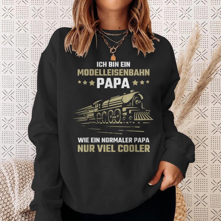 Ich Bin Ein Modellleisenbahn Papa Eisenbahn Modellbahn Sweatshirt Geschenke für Sie