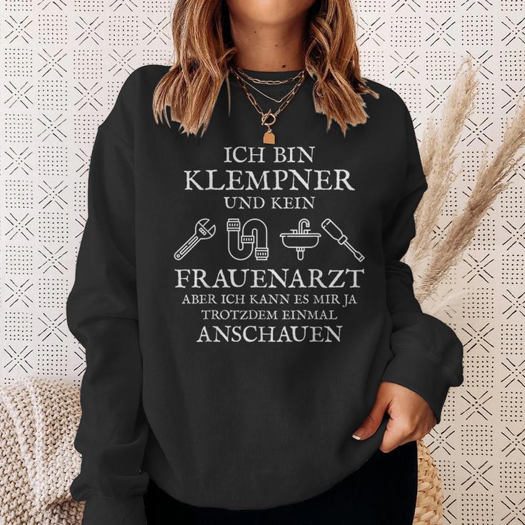 Ich Bin Plumpner Kein Gynaologist I'm Plumber Sweatshirt Geschenke für Sie