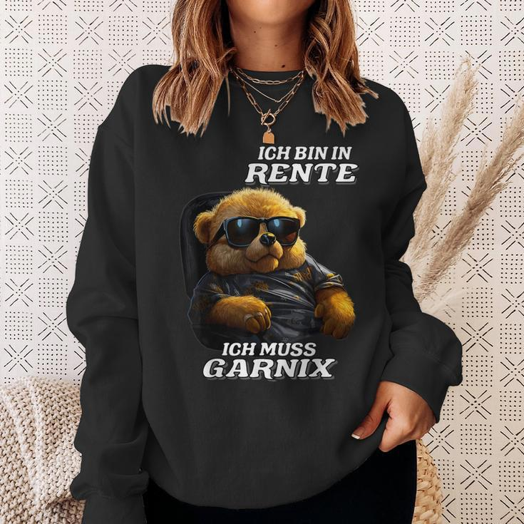 Ich Bin In Rente Ich Muss Garnix Sweatshirt Geschenke für Sie