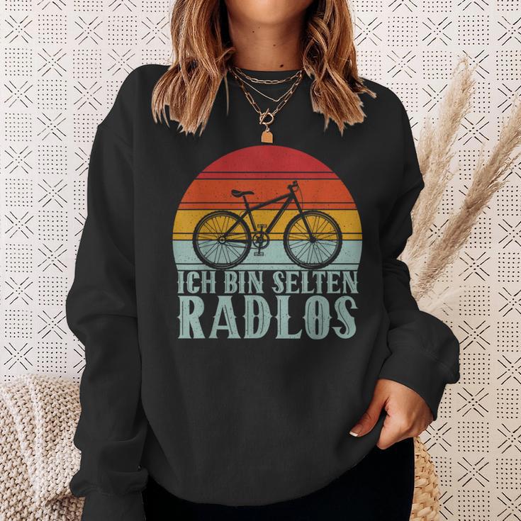 Ich Bin Selten Radlos Fahrrad German Langu Sweatshirt Geschenke für Sie