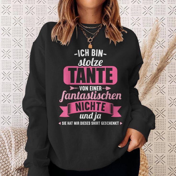 Ich Bin Stolze Tanteon Einer Fantastischen Niece Tanten German Sweatshirt Geschenke für Sie