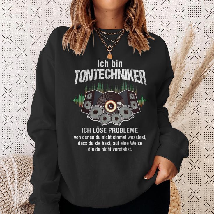 Ich Bin Tontechnikerolume Mixer Sound Sweatshirt Geschenke für Sie