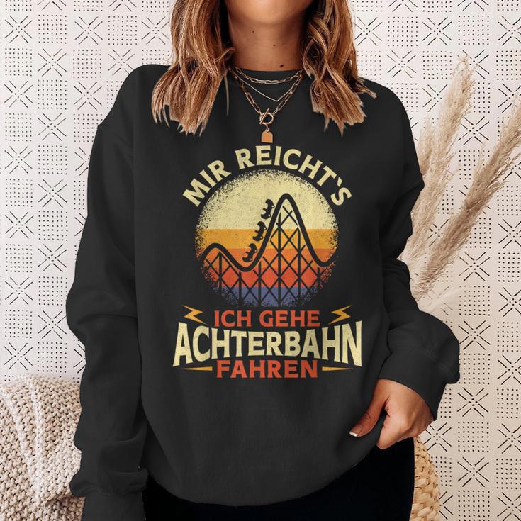 Ich Gehe Achterbahn Fahren Rollercoaster Amusement Park Black Sweatshirt Geschenke für Sie