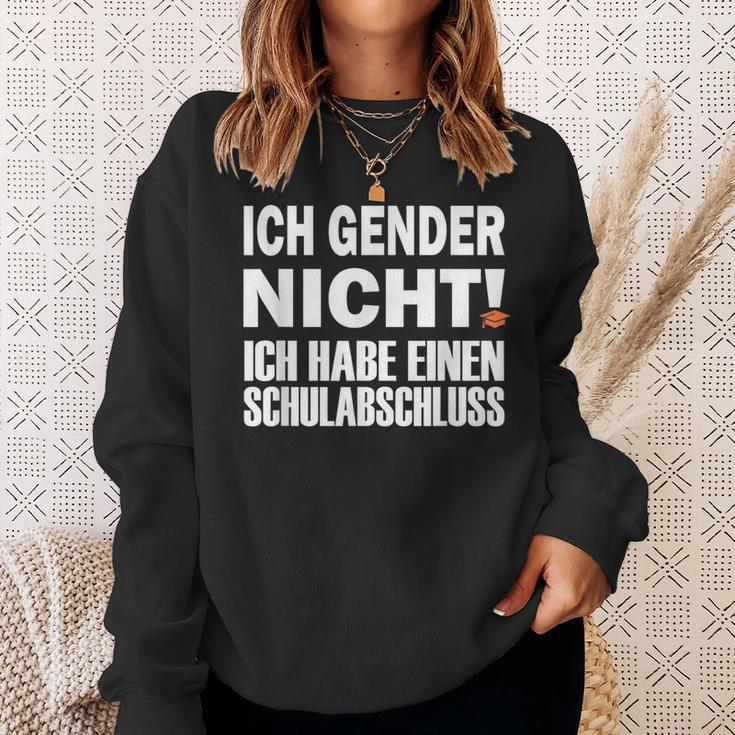 Ich Gender Nicht Ich Habe Einen Schulabschluss Black Sweatshirt Geschenke für Sie