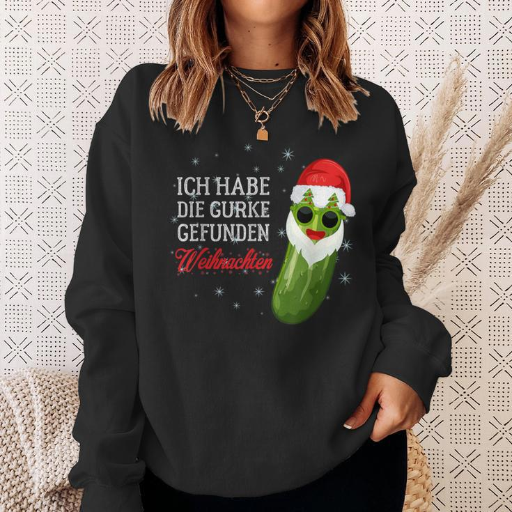 Ich Habe Die Weihnachtsgurke Finden Christmas Black Sweatshirt Geschenke für Sie