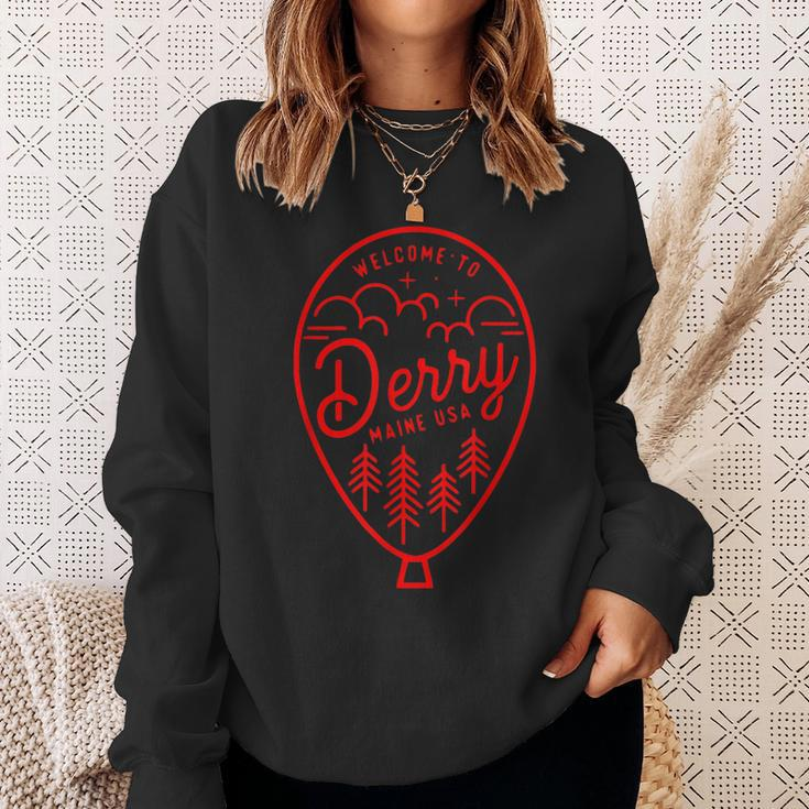 Ich Liebe Derry Auf Red Balloon Derry Maine Usa Sweatshirt Geschenke für Sie