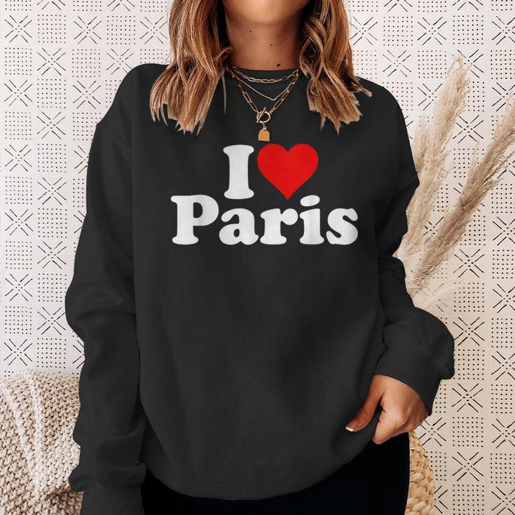 Ich Liebe Herz Paris France Sweatshirt Geschenke für Sie