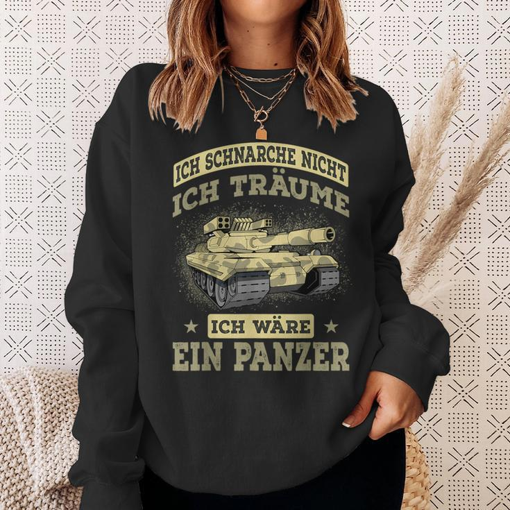 Ich Schnarche Nicht Panzer German Language Sweatshirt Geschenke für Sie