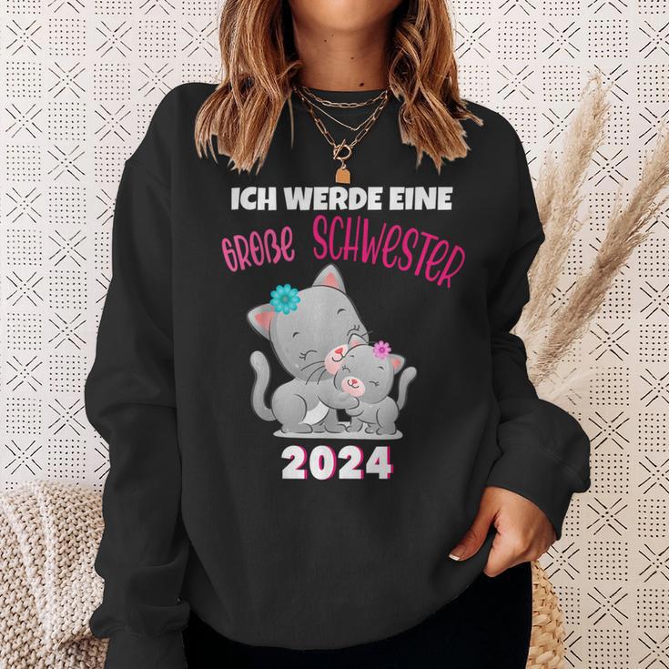 Ich Werde Eine Große Schwester 2024 Cat Sweatshirt Geschenke für Sie