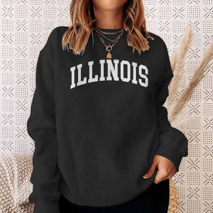 Illinois Throwback Classic Sweatshirt Gifts for Her