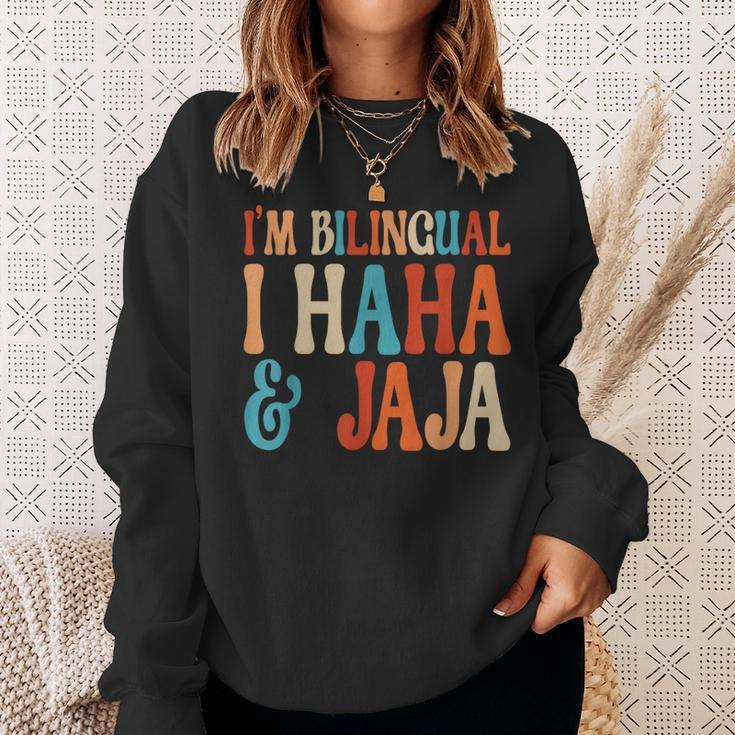 I’M Bilingual Haha And Jaja Spanish Heritage Month Teacher Sweatshirt Gifts for Her