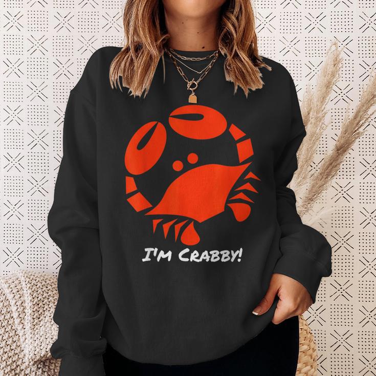 I'm Crabby Crab Pajama Sweatshirt Gifts for Her