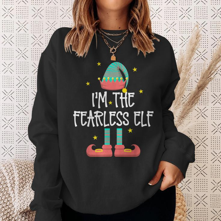 I'm The Fearless Elf Family Matching Group Christmas Sweatshirt Gifts for Her