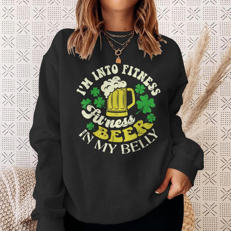 I'm Into Fitness Beer In My Belly St Patrick's Day Sweatshirt Gifts for Her