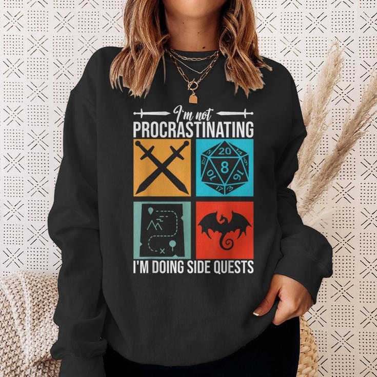 I'm Not Procrastinating I'm Doing Side Quests For Rpg Gamers Sweatshirt Gifts for Her