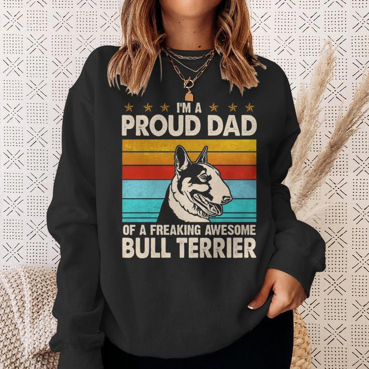 I'm A Proud Dad Of A Freaking Awesome Bull Terrier Sweatshirt Gifts for Her